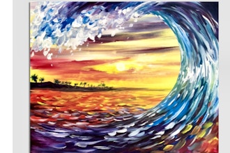 Paint Nite: Sunset Sea Curl
